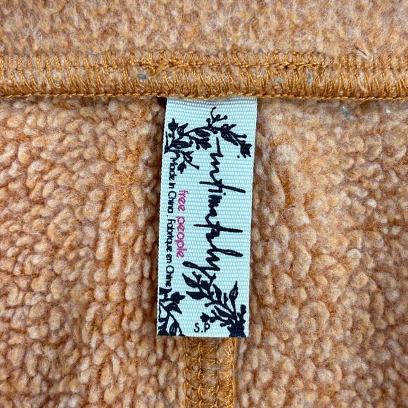 Intimately Free People Lounge Shorts Size S Burnt Orange Pull On Sweat Fleece - Picture 3 of 9
